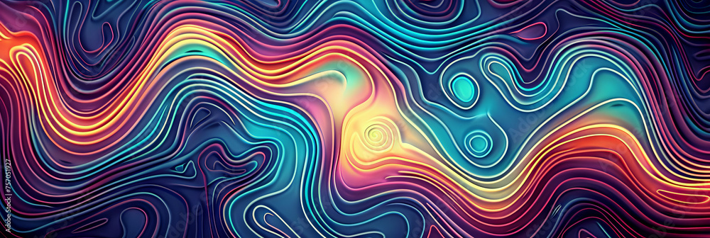 Obraz premium colorful topografi line background,abstract background with swirling patterns