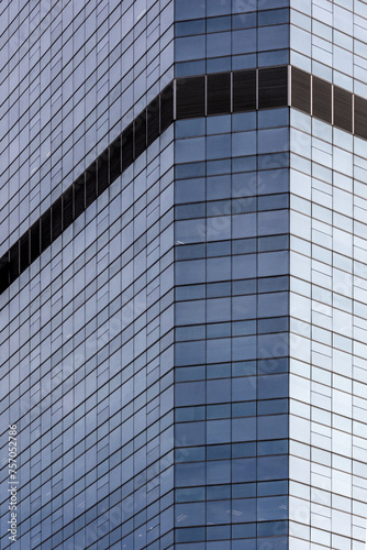 Modern office building exterior. Abstract glass windows