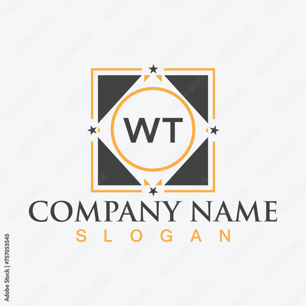 Letter WT Logo and monogram design for brand awareness Letter WT Logo and monogram design for brand awareness