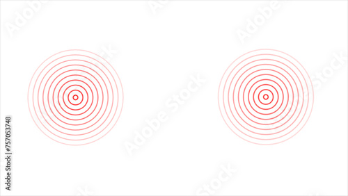 Grey bright circles. vector illustration photo