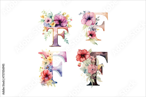  A Watercolor Alphabet   A Botanical Alphabet in Watercolor  Hand-painted Floral Letters  a Whimsical Watercolor Alphabet  and Elegant Floral Letters in Watercolor. 