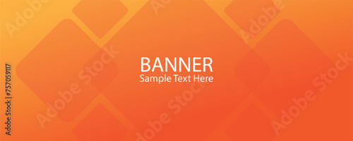 Orange abstract geometric shape background design.
