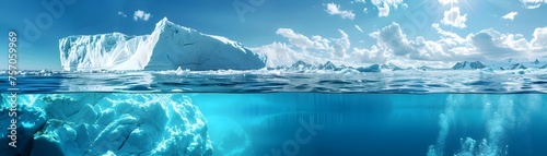 Melting Glaciers An Oceans Crystal Clear View of an Icebergs Hidden Depths