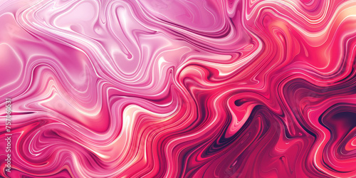 Abstract pink and red gradient background, pink marble texture, swirling patterns, pink and red fluid design