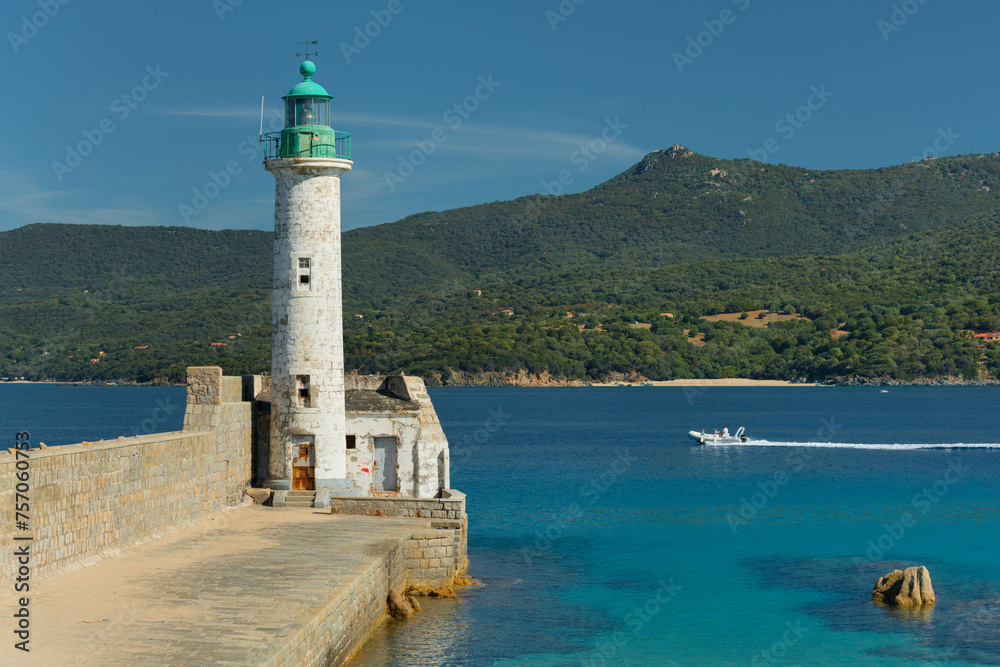 Leuchtturm von Propriano, Département Corse du Sud, Korsika, Frankreich