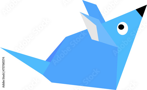 origami paper rat vector image