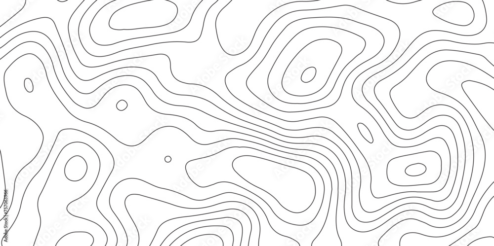 Abstract design with seamless pattern with lines topographic map. geographic mountain relief. retro topographic map. geographic contour map paper texture. terrain path isolated on a background. - obrazy, fototapety, plakaty 