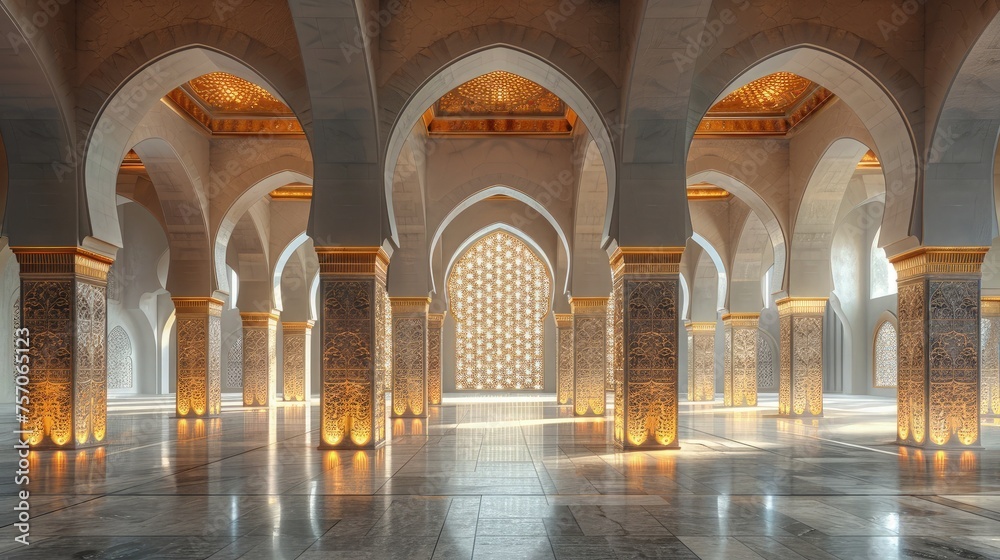 Tranquil Beauty: Ramadan Mosque Ambiance