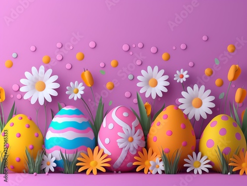 Easter-themed image suitable for promotional materials and events. Generative AI photo