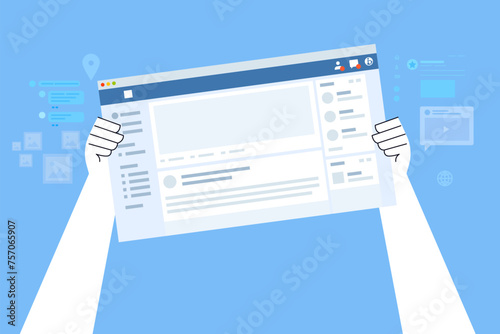 Business concept illustration. Vector illustration of web programming, coding, seo, web design and development. Creative concept for web banner, social media banner, business presentation, marketing m