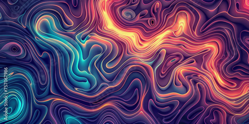 colorful topografi line background,abstract background with swirling patterns photo