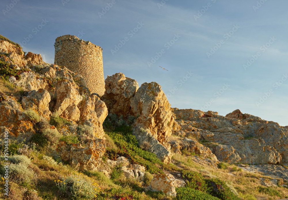 La Tour Génoise, L'Ile Rousse, Korsika, Frankreich