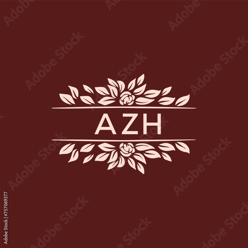 AZH  logo design template vector. AZH Business abstract connection vector logo. AZH icon circle logotype. 