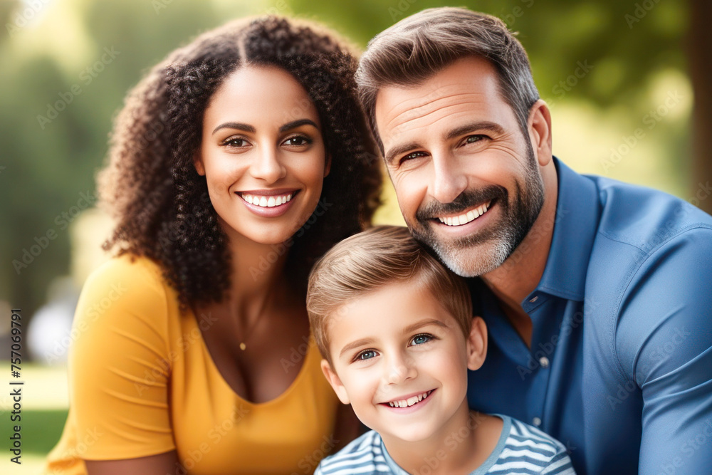 Happy Fathers Day. Handsome Father and his son smile and hug. Family vacation and unity. Place for text and your advertising. Mother and father happy parents. Happy Fathers Day. Handsome Father and his son smile and hug. Family vacation and unity. Place for text and your advertising. Mother and father happy parents.