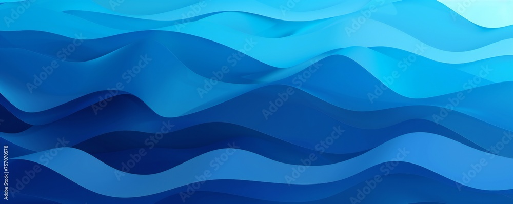 Fototapeta premium Simple flat blue gradients background Generative Ai 