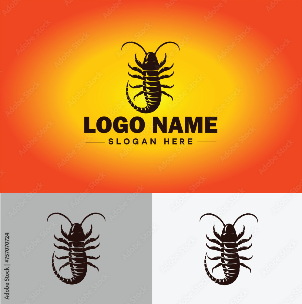 Obraz premium Earwig logo vector art icon graphics for business brand icon earwig logo template