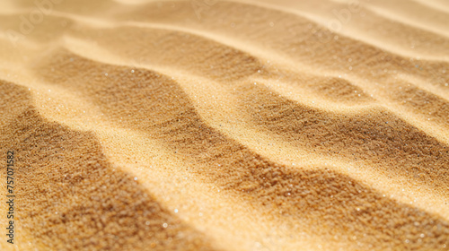 Close-up of sand patterns in natural light, texture and simplicity