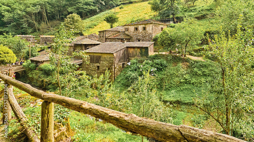 Os Teixois Etnographic Site, Os Teixois, Taramundi, Asturias, Spain, Europe photo