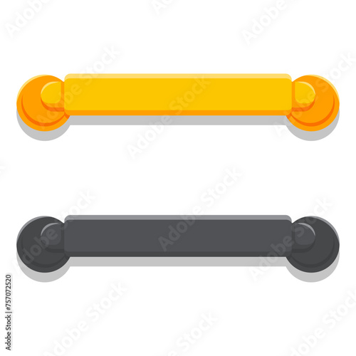 Furniture knob vector cartoon illustration isolated on a white background.