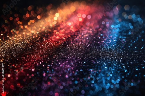 Happy Pride month! Abstract rainbow bokeh glitter lights background. for queers. Rainbow flag. Lesbian, gay, bisexual and transgender proud of sexual orientation or gender identity. 