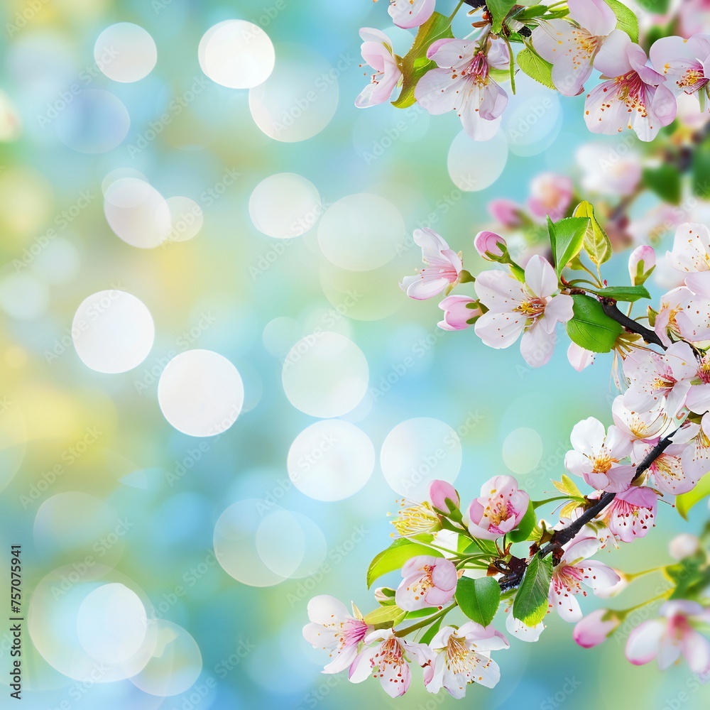 Soft spring background with empty copy space Generative Ai Soft spring background with empty copy space Generative Ai