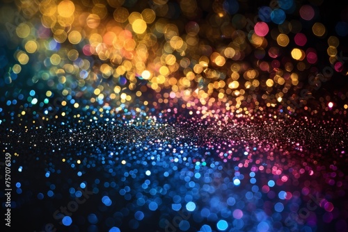Happy Pride month  Abstract rainbow bokeh glitter lights background. for queers.  Rainbow flag. Lesbian  gay  bisexual and transgender proud of sexual orientation or gender identity. 