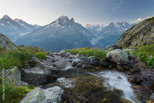Aiguille du Chardonnet, Aiguille Verte, Grandes Jorasses, Mont Blanc, Haute-Savoie, Frankreich photo