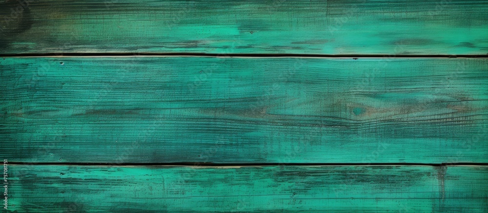 A close up of a natural green wooden surface with aqua tints and shades, creating a fluid pattern. The rectangle features hints of electric blue, resembling liquid water