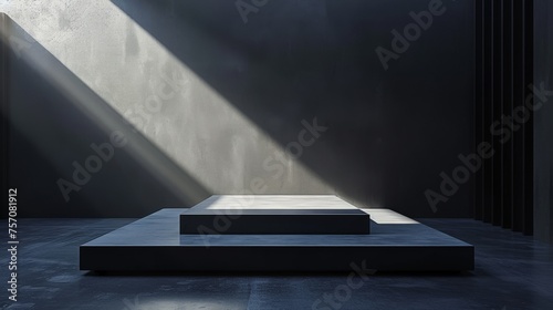 A podium with minimalist aesthetics