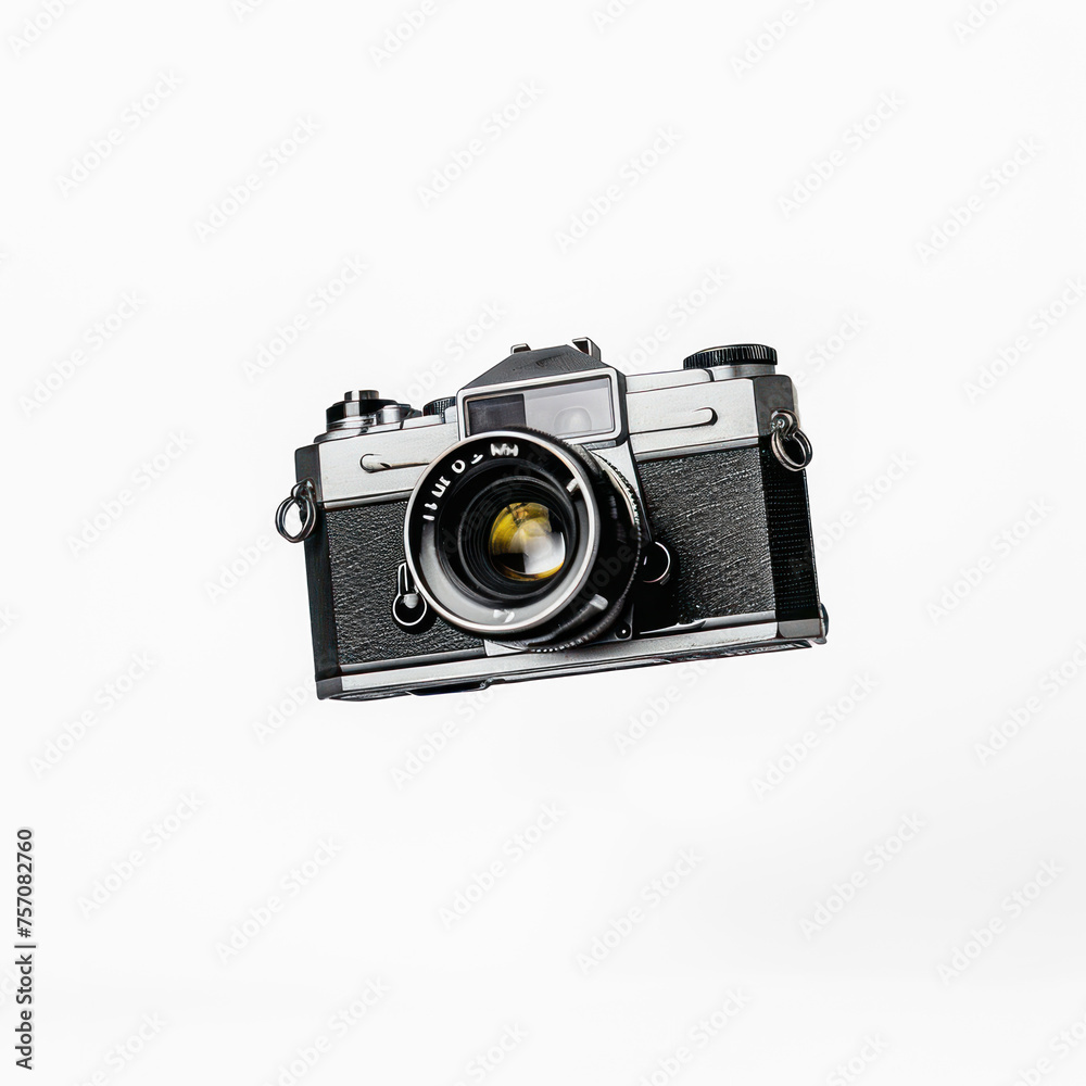 A retro camera against on transparency background PNG
