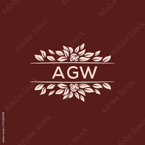 AGW logo design template vector. AGW Business abstract connection vector logo. AGW icon circle logotype. 