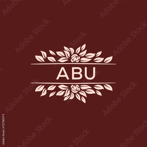 ABU  logo design template vector. ABU Business abstract connection vector logo. ABU icon circle logotype.
