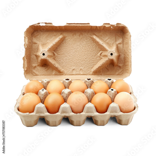 Eggs Carton on transparency background PNG
 photo