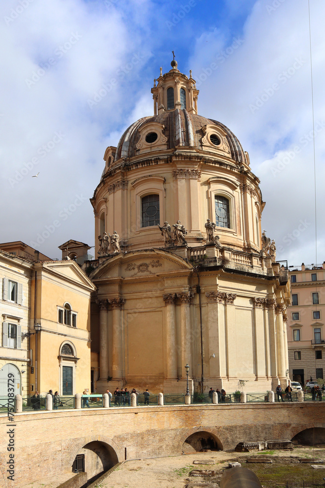 Church of the Holy Name of Mary at Trajan's Forum in Rome, Italy