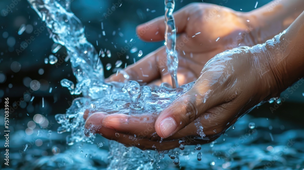 Protecting the Planet: Eco-Friendly Hands Washing with Clean Water for Water Conservation and Environmental Sustainability Protecting the Planet: Eco-Friendly Hands Washing with Clean Water for Water Conservation and Environmental Sustainability