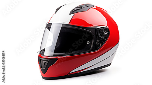 racing helmet isolated on white background