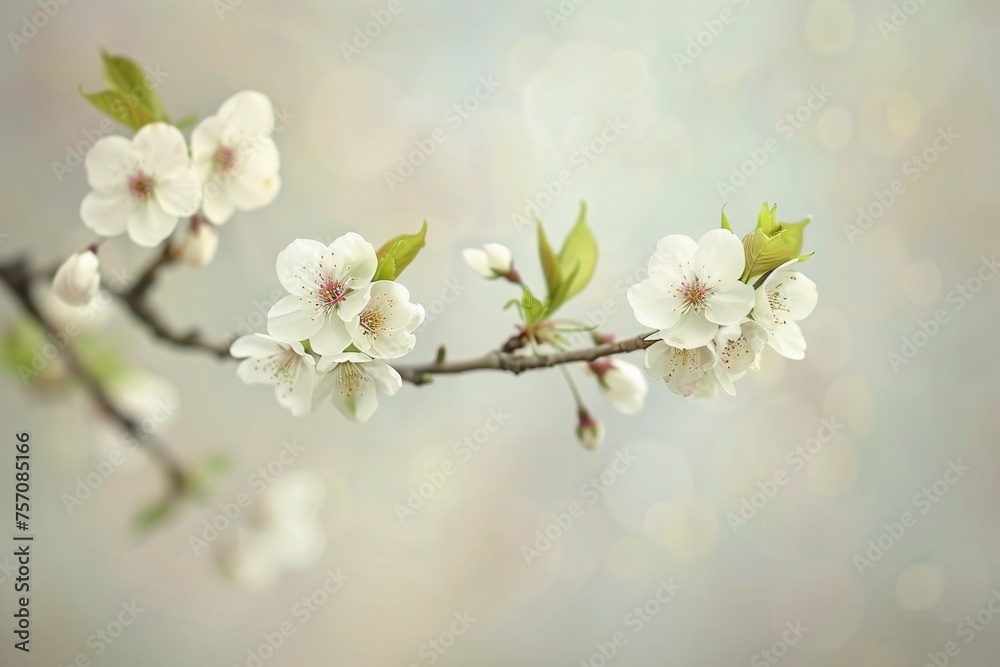 Spring Blossoms Cherry Blossoms in Full Bloom Generative AI
