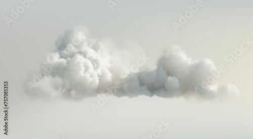 Realistic Clouds on Clear Background. Outdoor Nature Sky Scene. Fluffy Clouds Set Isolated. Weather Cloudscape for Designs