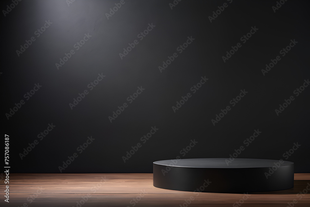 Empty product podium and copy space with Dark background, Front Angle Shot, Studio Lighting, Flowers, small Dry Plants, fantasy Film concept, negative space composition rule Empty product podium and copy space with Dark background, Front Angle Shot, Studio Lighting, Flowers, small Dry Plants, fantasy Film concept, negative space composition rule