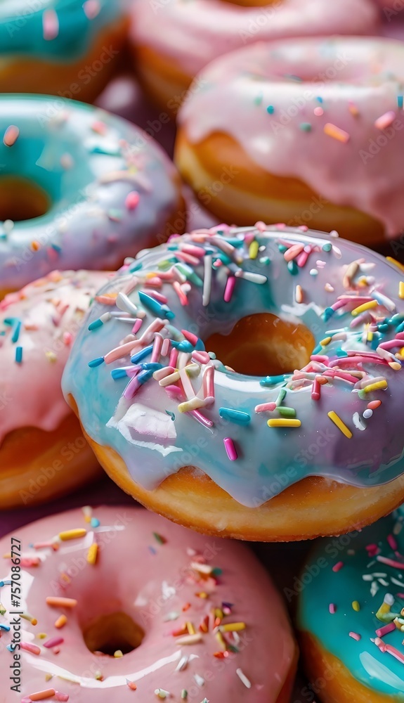 donuts with sprinkles, ai generated