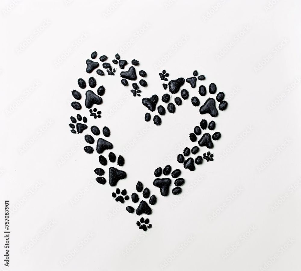 Paw-some Love A Heart-Shaped Tribute to Black Cat Lovers Generative AI Paw-some Love A Heart-Shaped Tribute to Black Cat Lovers Generative AI