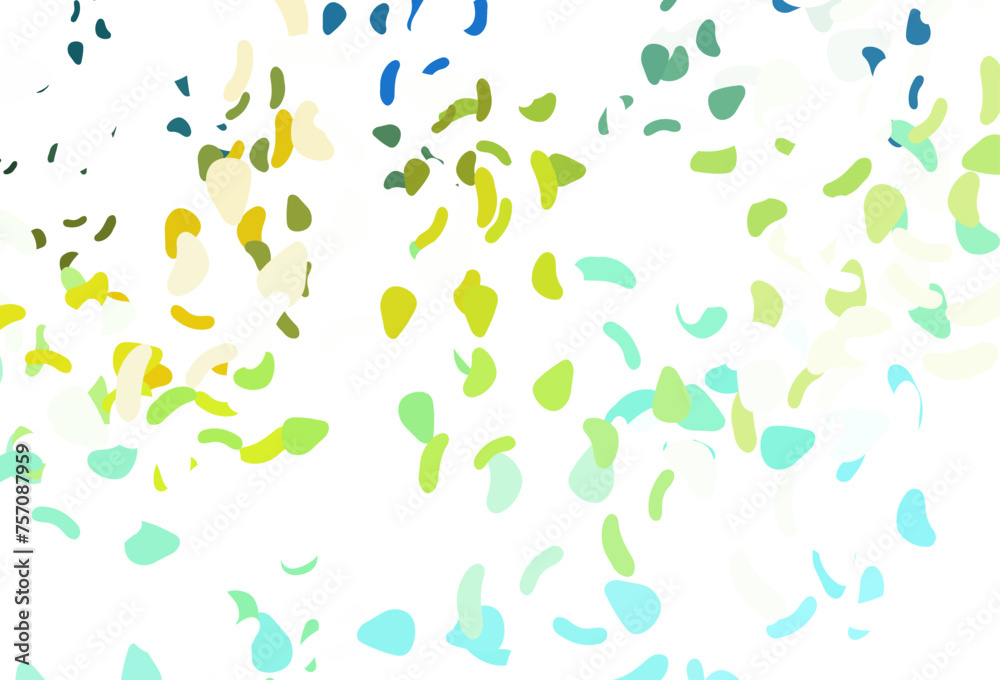 Light blue, yellow vector texture with random forms. Light blue, yellow vector texture with random forms.