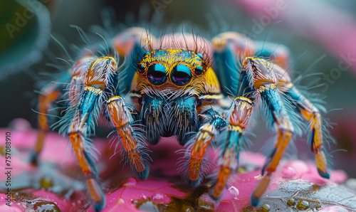 Colorful jumping spider © Vadim