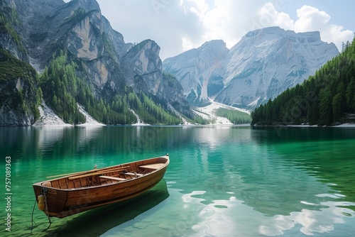 Serene Lake in the Mountains