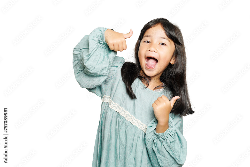 Portrait of a girl in Studio for commercial advertising