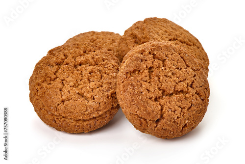 Oatmeal Cookies  isolated on white background.