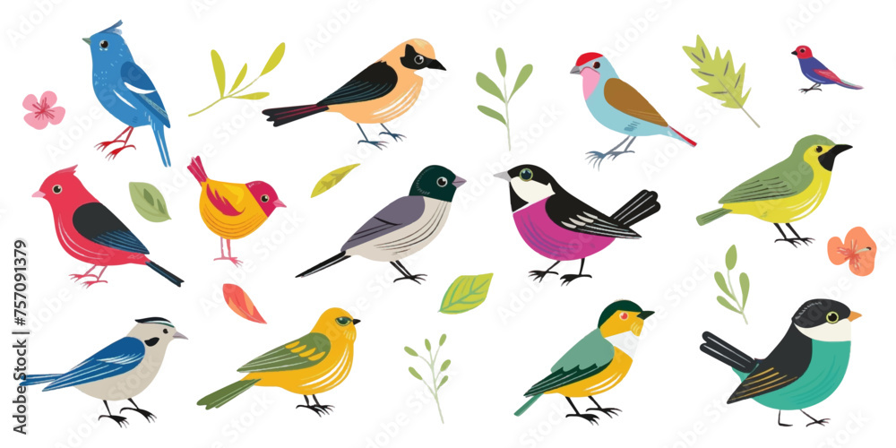 Illustration of a beautiful cute bird on a white background. Illustration of a beautiful cute bird on a white background.