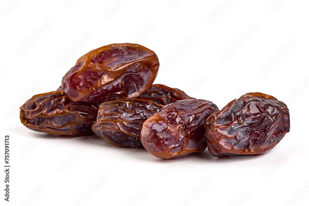 Raw Organic Medjool Dates, isolated on white background. Raw Organic Medjool Dates, isolated on white background.