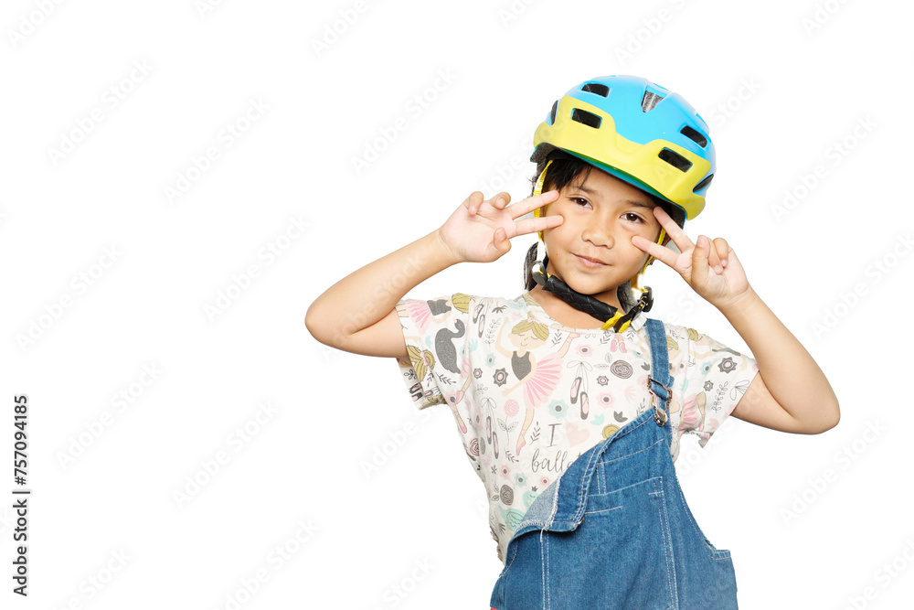 Have fun girl wearing joyful clothes with any expressions Have fun girl wearing joyful clothes with any expressions
