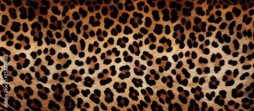a close up of a leopard print on a piece of fabric . High quality